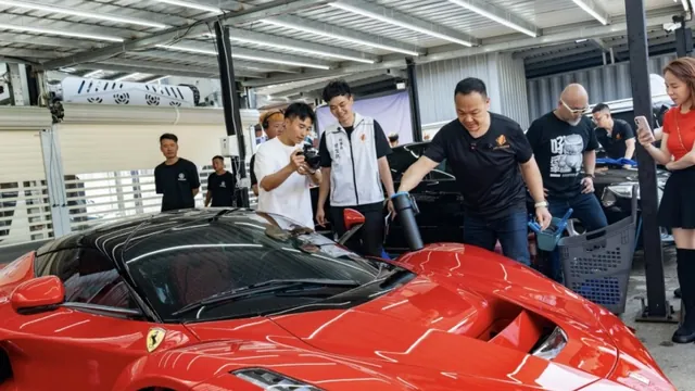 頂級超跑首次參與公益洗車活動